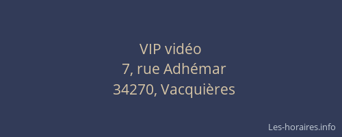 VIP vidéo
