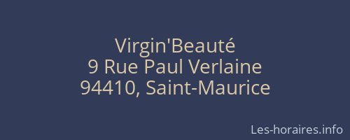Virgin'Beauté