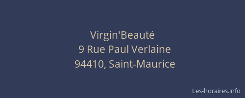 Virgin'Beauté