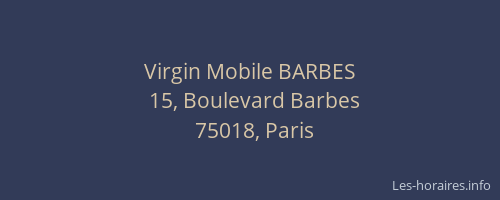 Virgin Mobile BARBES