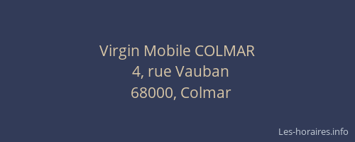 Virgin Mobile COLMAR