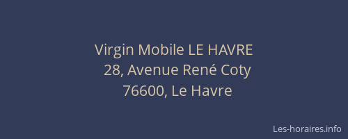 Virgin Mobile LE HAVRE
