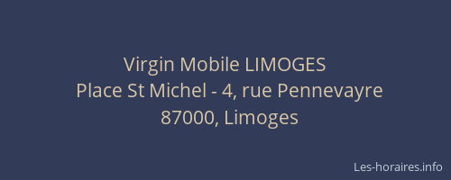 Virgin Mobile LIMOGES