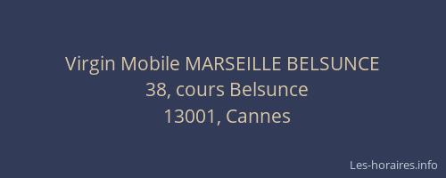 Virgin Mobile MARSEILLE BELSUNCE