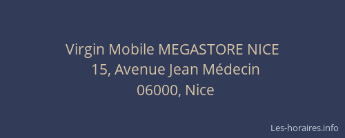 Virgin Mobile MEGASTORE NICE