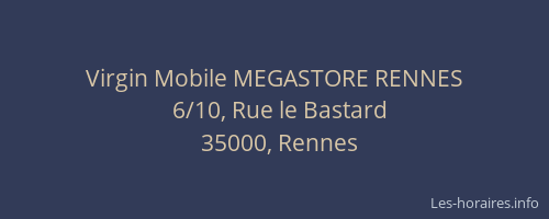 Virgin Mobile MEGASTORE RENNES