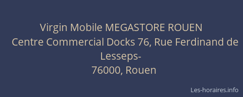 Virgin Mobile MEGASTORE ROUEN