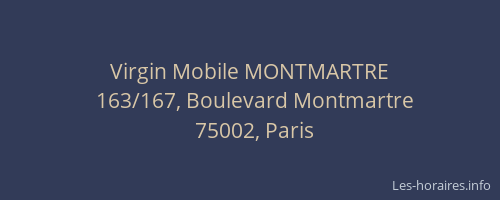 Virgin Mobile MONTMARTRE