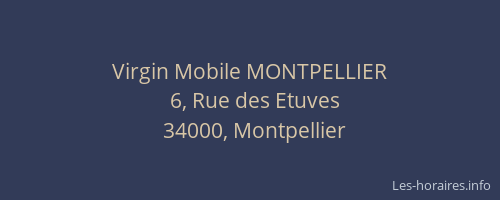 Virgin Mobile MONTPELLIER