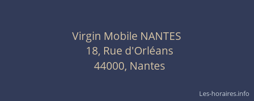 Virgin Mobile NANTES