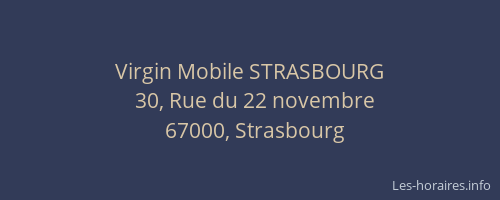 Virgin Mobile STRASBOURG