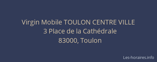 Virgin Mobile TOULON CENTRE VILLE