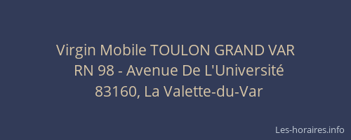 Virgin Mobile TOULON GRAND VAR