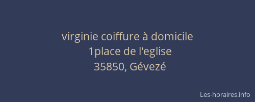 virginie coiffure à domicile