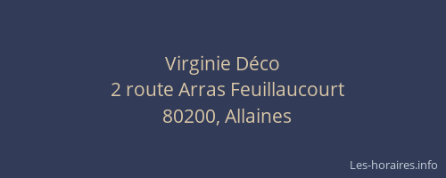Virginie D&eacute;co