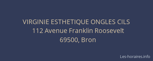 VIRGINIE ESTHETIQUE ONGLES CILS