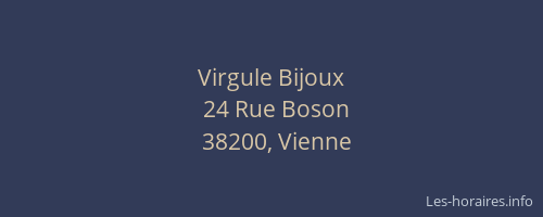 Virgule Bijoux