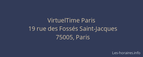 VirtuelTime Paris