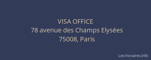 VISA OFFICE
