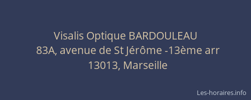 Visalis Optique BARDOULEAU