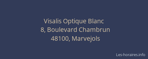 Visalis Optique Blanc