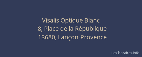Visalis Optique Blanc
