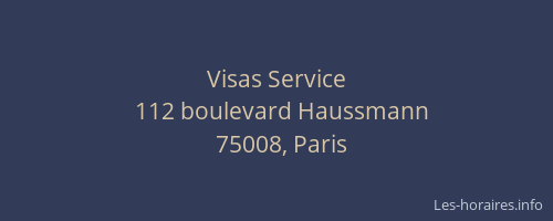 Visas Service