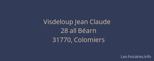 Visdeloup Jean Claude