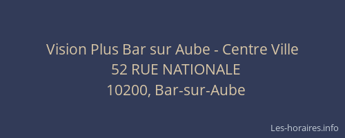 Vision Plus Bar sur Aube - Centre Ville