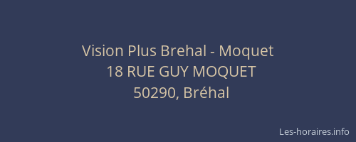 Vision Plus Brehal - Moquet