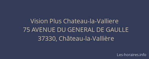Vision Plus Chateau-la-Valliere