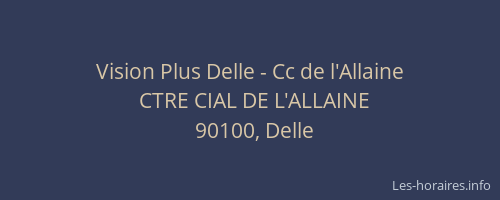 Vision Plus Delle - Cc de l'Allaine