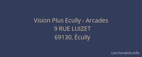 Vision Plus Ecully - Arcades