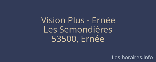 Vision Plus - Ernée