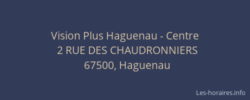 Vision Plus Haguenau - Centre