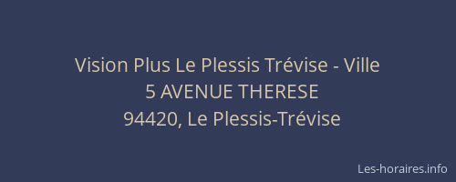 Vision Plus Le Plessis Tr&eacute;vise - Ville