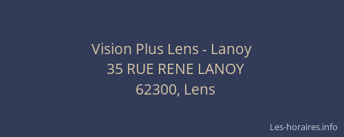 Vision Plus Lens - Lanoy