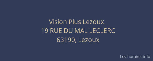 Vision Plus Lezoux