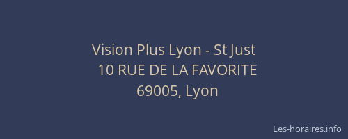 Vision Plus Lyon - St Just