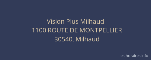 Vision Plus Milhaud