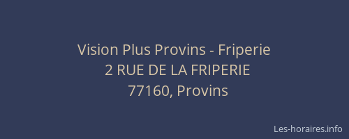 Vision Plus Provins - Friperie