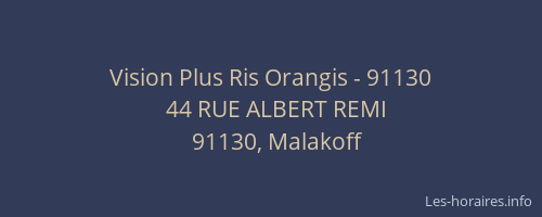 Vision Plus Ris Orangis - 91130