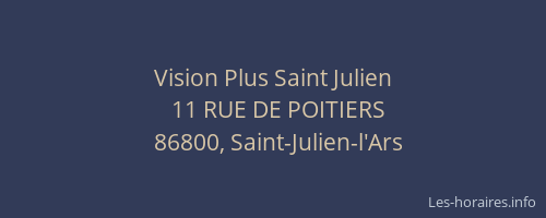 Vision Plus Saint Julien