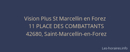 Vision Plus St Marcellin en Forez
