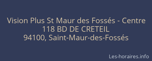 Vision Plus St Maur des Fossés - Centre