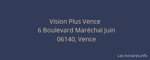 Vision Plus Vence