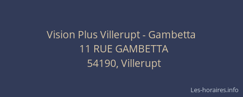 Vision Plus Villerupt - Gambetta