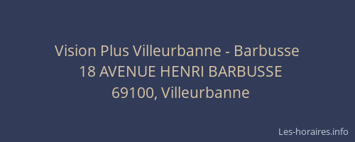 Vision Plus Villeurbanne - Barbusse