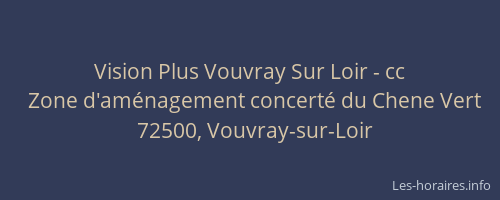 Vision Plus Vouvray Sur Loir - cc