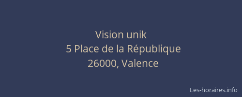 Vision unik